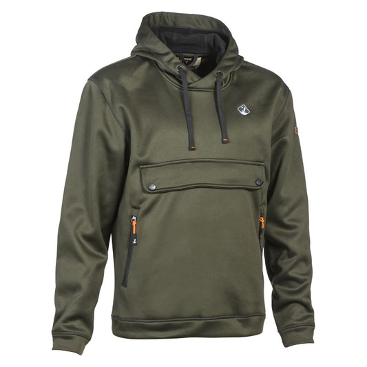 Softshell Schlupf Hoodie mit großer Brusttasche