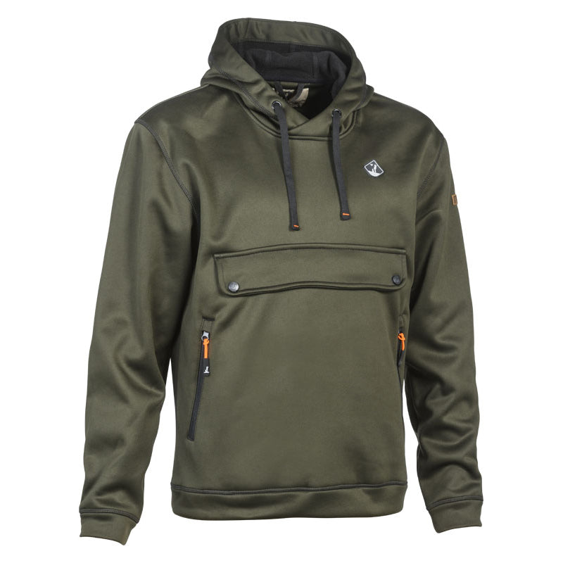Softshell Schlupf Hoodie mit großer Brusttasche