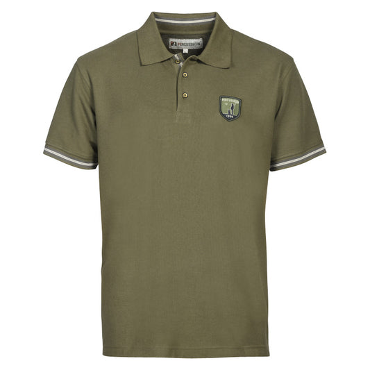 POLOSHIRT HALBARM MIT STICKMOTIV