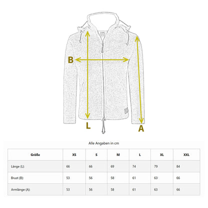 THC Schafwoll Strickjacke bunt 727