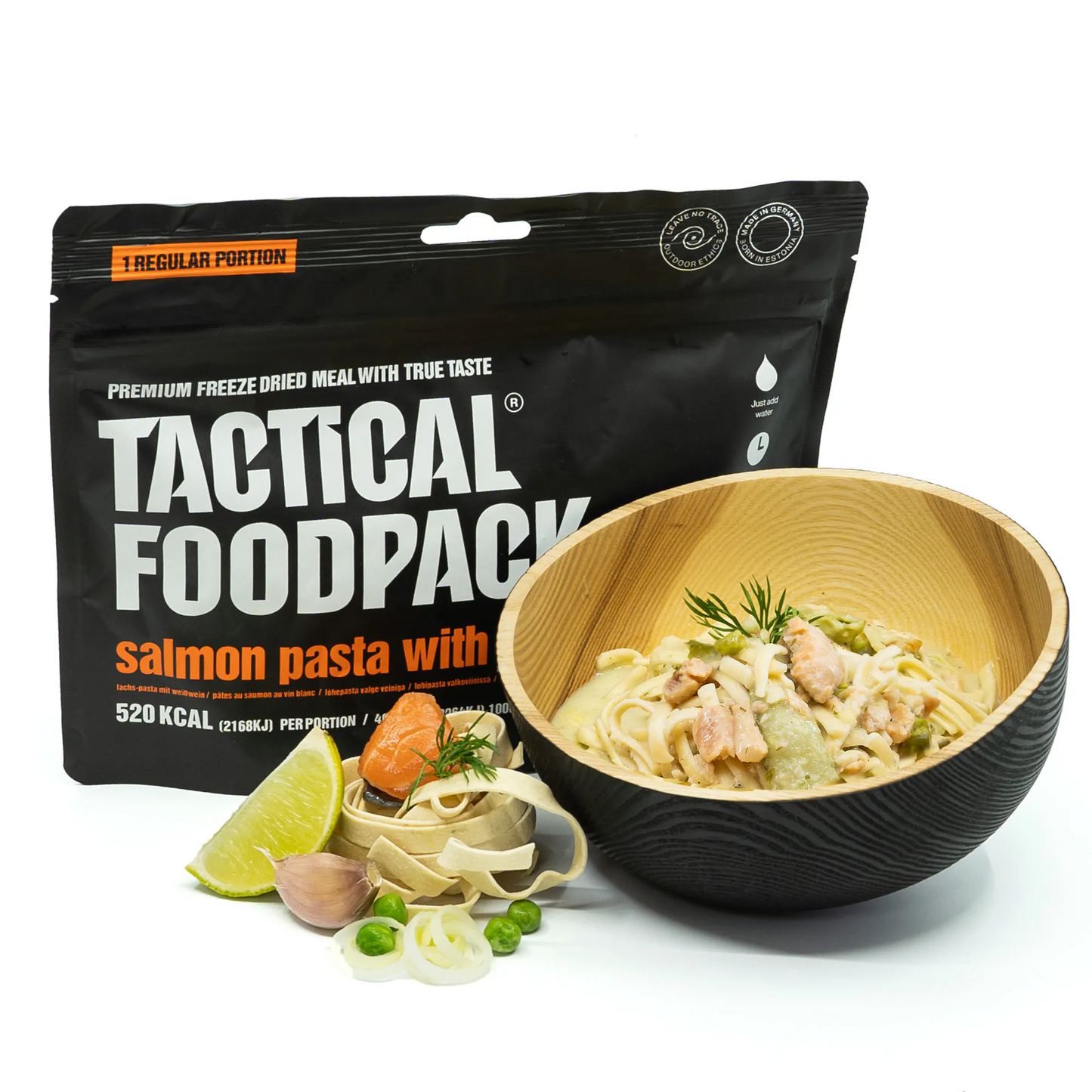 Lachs-Pasta mit Weißwein