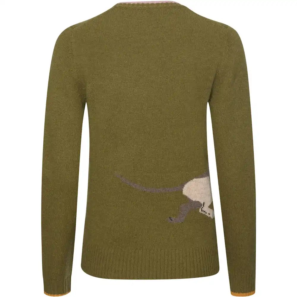 Brigitte von Schönfels Pullover mit Dackelmotiv