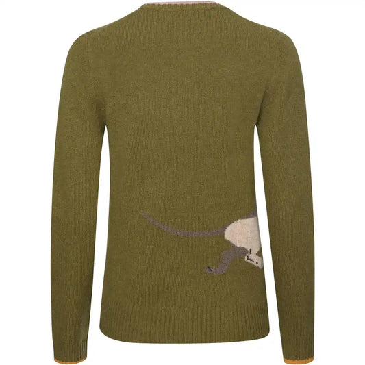 Brigitte von Schönfels Pullover mit Dackelmotiv