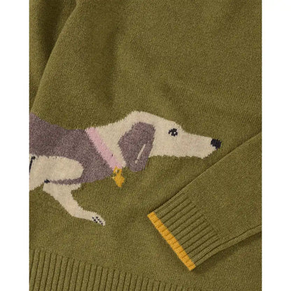 Brigitte von Schönfels Pullover mit Dackelmotiv